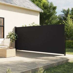 VidaXL fekete behúzható oldalsó napellenző 160 x 500 cm