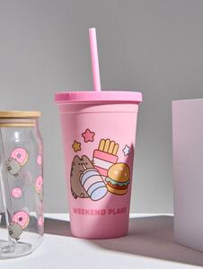 Sinsay - Pohár fedéllel és szívószállal Pusheen the Cat - többszínű