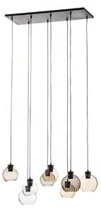 Függőlámpa TK Lighting, Cubus, dimmable, Többszínű, Nappali, Üveg, Modern
