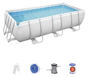 Bestway CAPRI szögletes fémvázas medence szett 404 x 201 x 100 cm