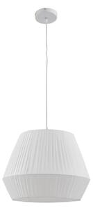 Függőlámpa Lindby, Vitore, dimmable, Fehér, Nappali, Szövet / Textília, Skandináv