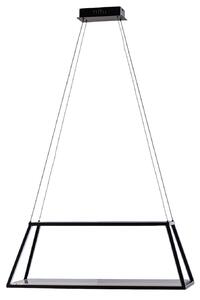 Függőlámpa Lucande, Mensola, dimmable, Fekete, Nappali, Alumínium, Modern
