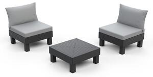 Keter Elements kerti bútor erkélyes moduláris szett grafit