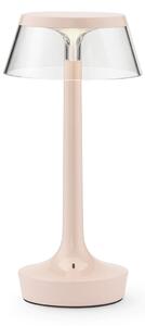 Asztali lámpa FLOS, Bon jour unplugged, dimmable, Rózsaszín / Rosé, Folyosó, Műanyag, Dizájn