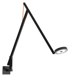 Fali Lámpa Rotaliana, dimmable, Fekete, Nappali, Alumínium