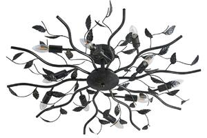 Mennyezeti Lámpa Lindby, Yos, dimmable, Fekete, Hálószoba, Fém, Firenzei