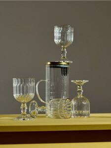 Sinsay - Texturált pohárkészlet arany peremmel 4 pack - clear