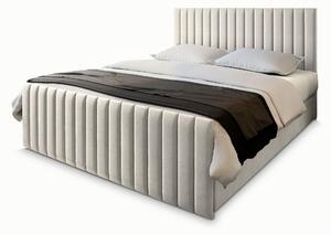ARION kárpitozott boxspring franciaágy 160x200 – krém