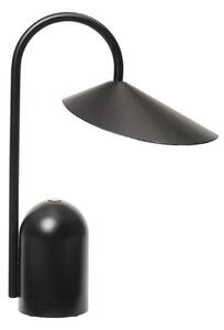 Asztali lámpa ferm LIVING, Arum, dimmable, Fekete, Terasz, Fém, Dizájn