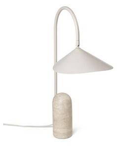 Asztali lámpa ferm LIVING, Arum, Bézs, Nappali, Márvány, Dizájn