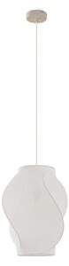 Függőlámpa Lucande, Tovina, dimmable, Fehér, Étkező, Szövet / Textília, Skandináv