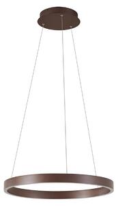 Függőlámpa Lucande, Yonam, dimmable, Barna / Rozsdabarna, Étkező, Fém, Modern
