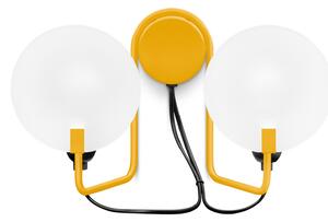 Fali Lámpa Stilnovo, Bugia, dimmable, Sárga, Nappali, Fém, Dizájn