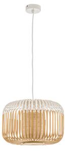 Függőlámpa Forestier, Bamboo Light S, dimmable, Fehér, Nappali, Bambusz, Dizájn
