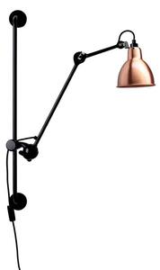 Fali Lámpa Lampe Gras, 201 Round, Fekete, Nappali, Fém, Indusztriális dizájn