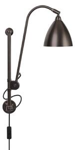 Bestlite BL5 fali lámpa, Ø 16 cm, fekete/sárgaréz