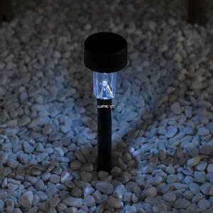 Kültéri napelemes leszúrható LED lámpa 36cm, fekete