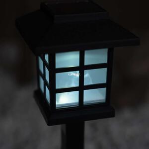 Kültéri napelemes leszúrható LED lámpa 38cm, műanyag
