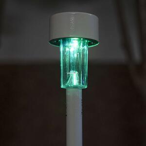 Kültéri napelemes leszúrható LED lámpa 36cm, fehér, RGB