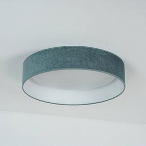 LED mennyezeti lámpa Plafond, mentazöld, szövet, Ø 45 cm, 3 fokozatú