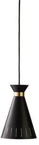 Függőlámpa Warm Nordic, Cone, dimmable, Fekete, Konyha, Fém, Vintage