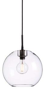 Gloria Függőlámpa Ø320 Black/Clear Glass