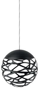 Függőlámpa Lodes, dimmable, Fekete, Étkező, Fém