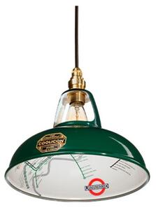 Eredeti 1933-as függő világítás, Ø 22,8 cm, zöld