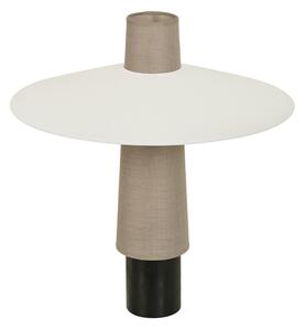 Asztali lámpa Forestier, Thésée, Fehér, Nappali, Szövet / Textília, Boho