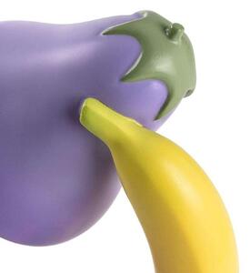 Aubergine asztali világítás, lila/zöld/sárga, 31 cm