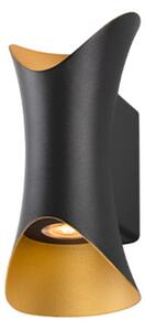 Fali Lámpa SLV, dimmable, Fekete, Alumínium
