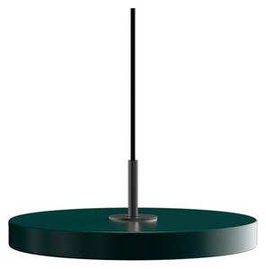 Asteria Plus függő világítás, Ø 30 cm, zöld/fekete