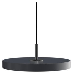 Asteria Plus függő világítás, Ø 30 cm, szürke/fekete