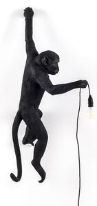 Kültéri Lámpa SELETTI, Monkey Lamp, Fekete, Műanyag, Dizájn