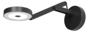 Fali Lámpa Rotaliana, String W0 DTW, dimmable, Fekete, Nappali, Fém, Dizájn