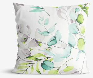 Goldea pamut párnahuzat deluxe - eucalyptus virágok 45 x 45 cm