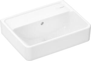 Mosdótál Hansgrohe Xanuia Q 45x34 cm fehér fényes felülettel akkumulátornyílás nélkül, túlfolyóval 60229450