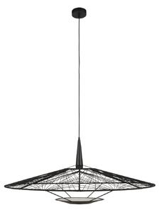 Függőlámpa Forestier, Carpa L, dimmable, Fekete, Nappali, Szövet / Textília, Dizájn