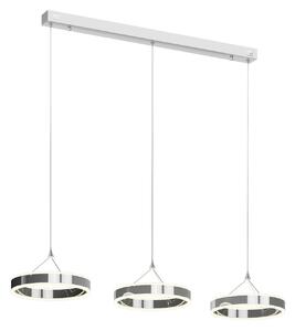 Függőlámpa Lucande, Lyani, dimmable, Fémes, Nappali, Fém, Modern