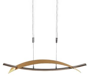 Függőlámpa Lucande, Marija, dimmable, Arany / Sárgaréz, Nappali, Fém, Modern