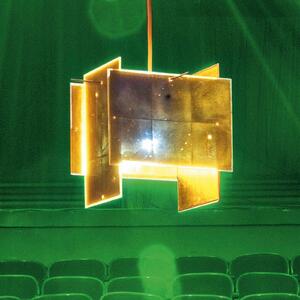 Függőlámpa Ingo Maurer, 24 Karat Blau, dimmable, Arany / Sárgaréz, Nappali, Műanyag, Dizájn