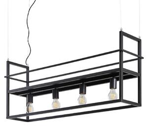Függőlámpa Lindby, Grisela, dimmable, Fekete, Nappali, Fém, Modern
