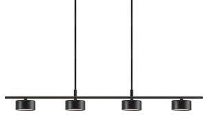 Függőlámpa Nordlux, Clyde, dimmable, Fekete, Konyha, Fém, Modern