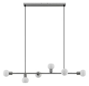 Függőlámpa Lindby, Biscala, dimmable, Fémes, Nappali, Fém