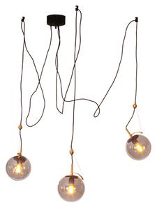 Függőlámpa By Rydéns, Carry, dimmable, Szürke, Nappali, Üveg, Skandináv