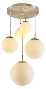 Függőlámpa Lindby, Heleska, dimmable, Szürke, Nappali, Fém, Modern