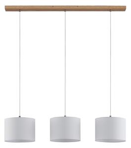 Függőlámpa Lindby, Imarin, dimmable, Fehér, Hálószoba, Szövet / Textília, Modern