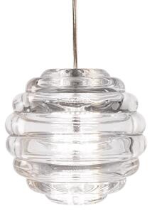 Függőlámpa Tom Dixon, Press Sphere, dimmable, Átlátszó, Nappali, Üveg, Dizájn