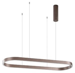 Függőlámpa Lucande, Melinay, dimmable, Barna / Rozsdabarna, Konyha, Alumínium, Modern