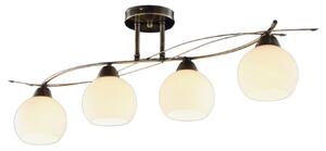 Mennyezeti Lámpa Lindby, Leanda, dimmable, Bronz / Öreg Sárgaréz, Nappali, Üveg, Modern